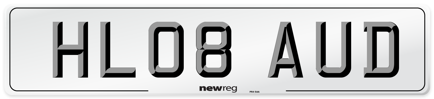 HL08 AUD Number Plate from New Reg